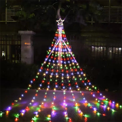 LED String Lights Waterfall Meteor Lights Christmas Lights Wedding Garden Christmas Decoration Outdoor Holiday Decoration